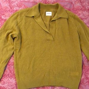 Khaite The Jo Sweater, Mustard Yellow. Size Small